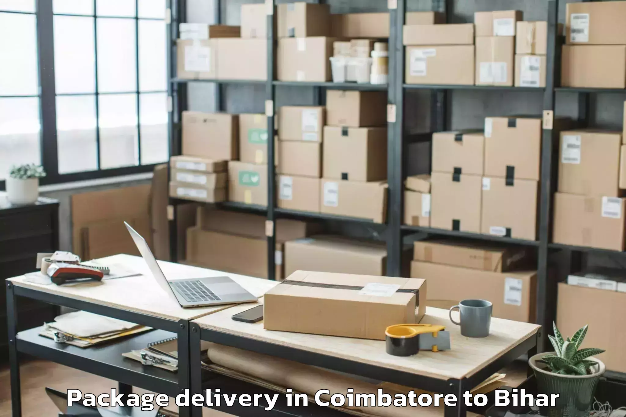 Reliable Coimbatore to Lauriya Package Delivery